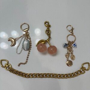 Set of Bag Charms and Chain